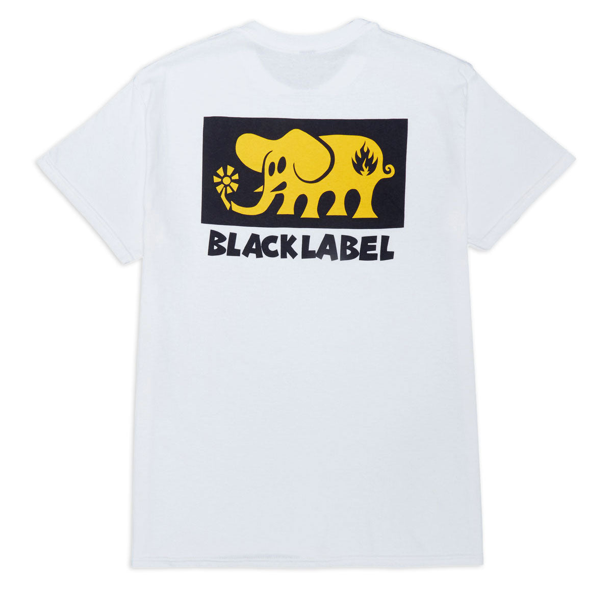Black Label Elephant Block T-Shirt - White image 1