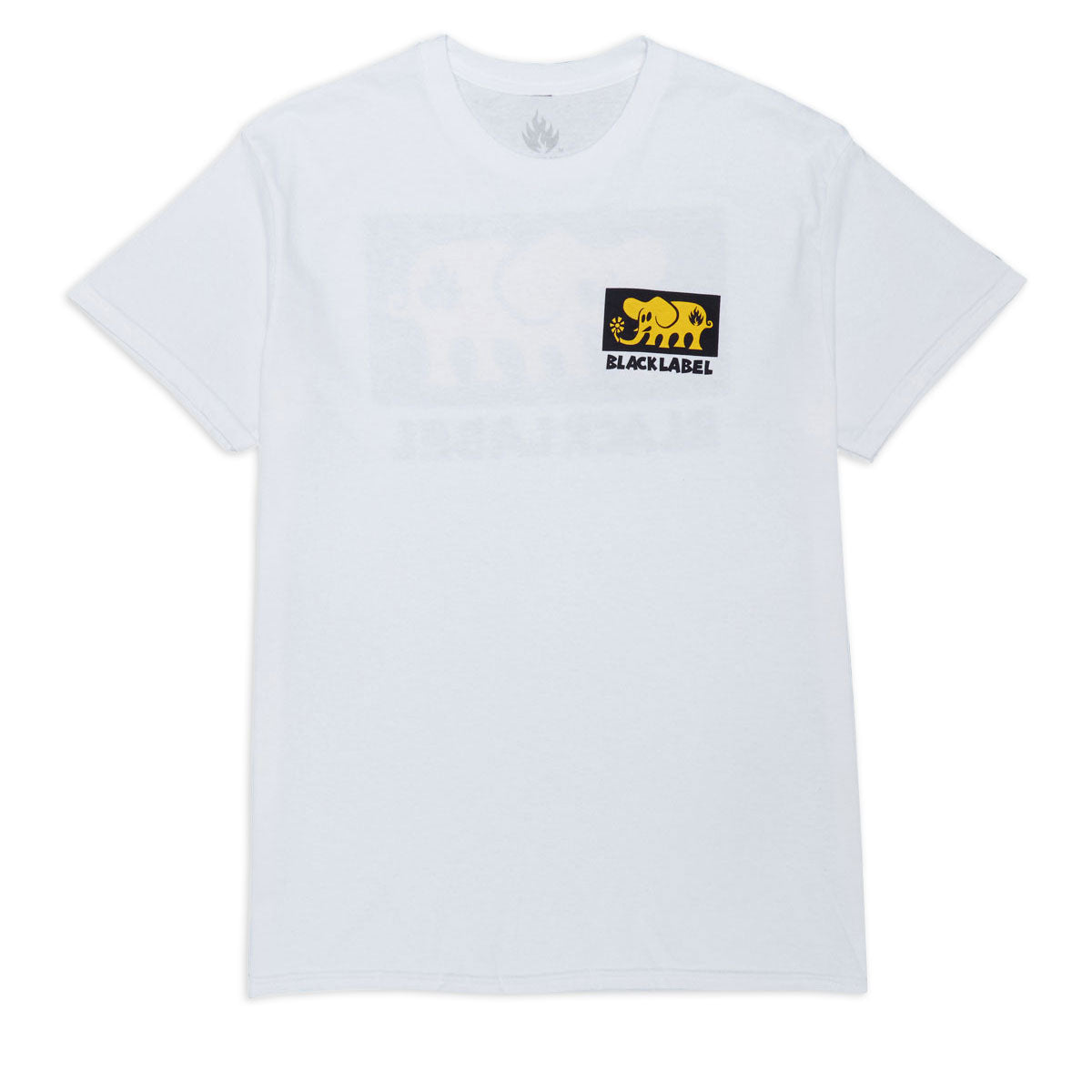 Black Label Elephant Block T-Shirt - White image 2