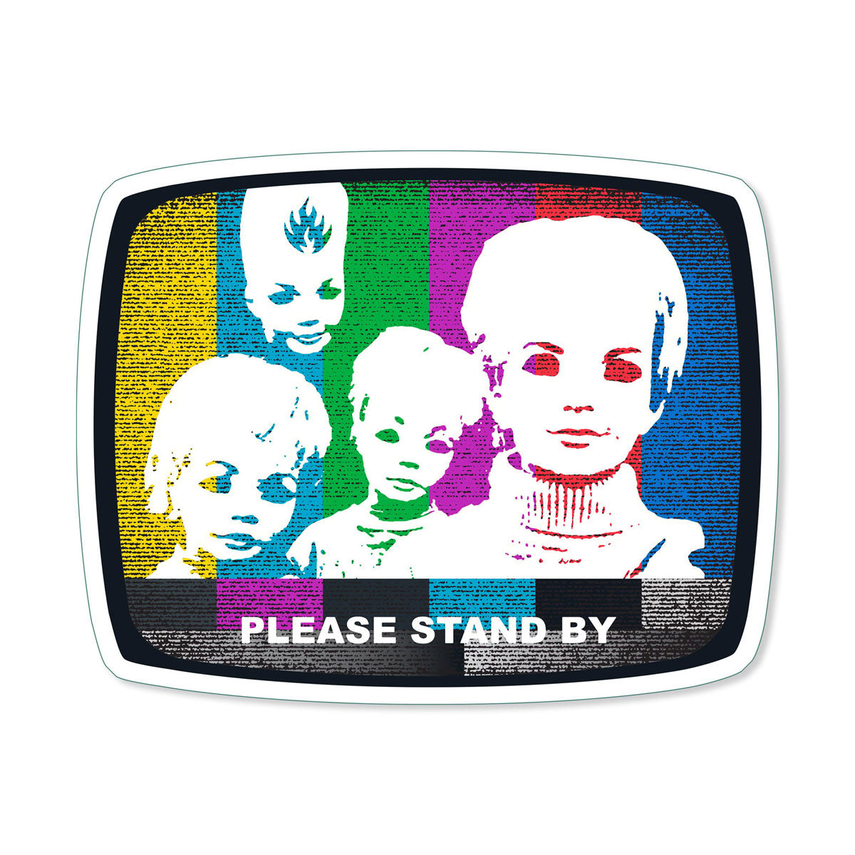 Black Label Stand By Sticker image 1