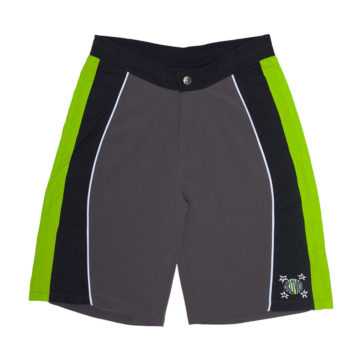 WKND x Oblivion Tubes Boardshorts - Charcoal/Green image 1