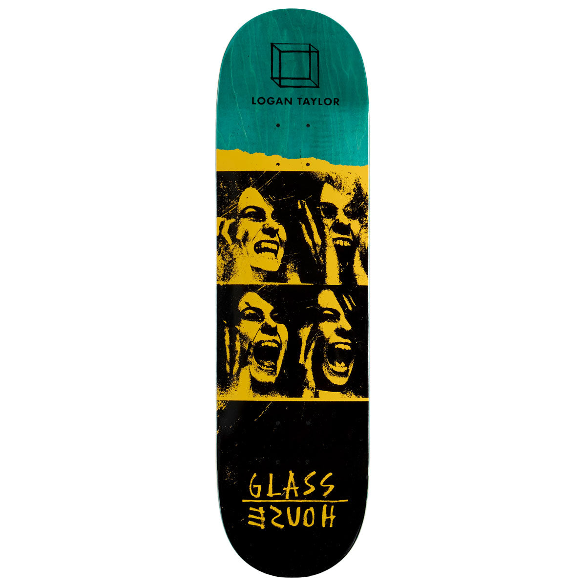 Glass House Taylor Possessed Skateboard Deck - Yellow - 8.375