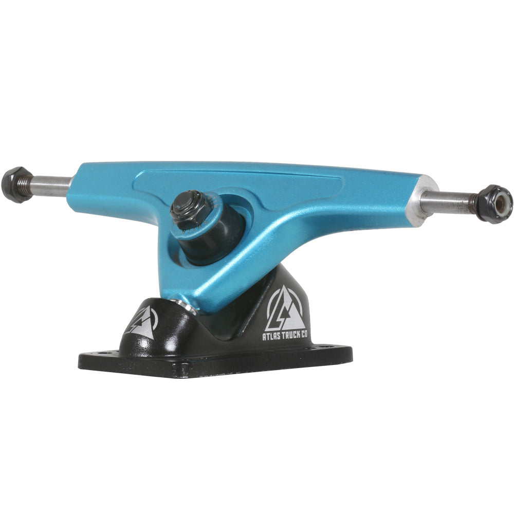 Atlas 180mm 8mm 48 Degree Ultralight Longboard Trucks - Blue Steel image 1