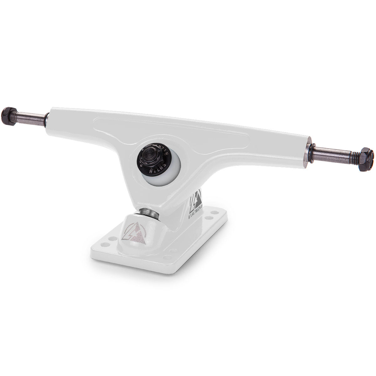 Atlas 180mm 8mm 48 Degree Ultralight Longboard Trucks - White image 1