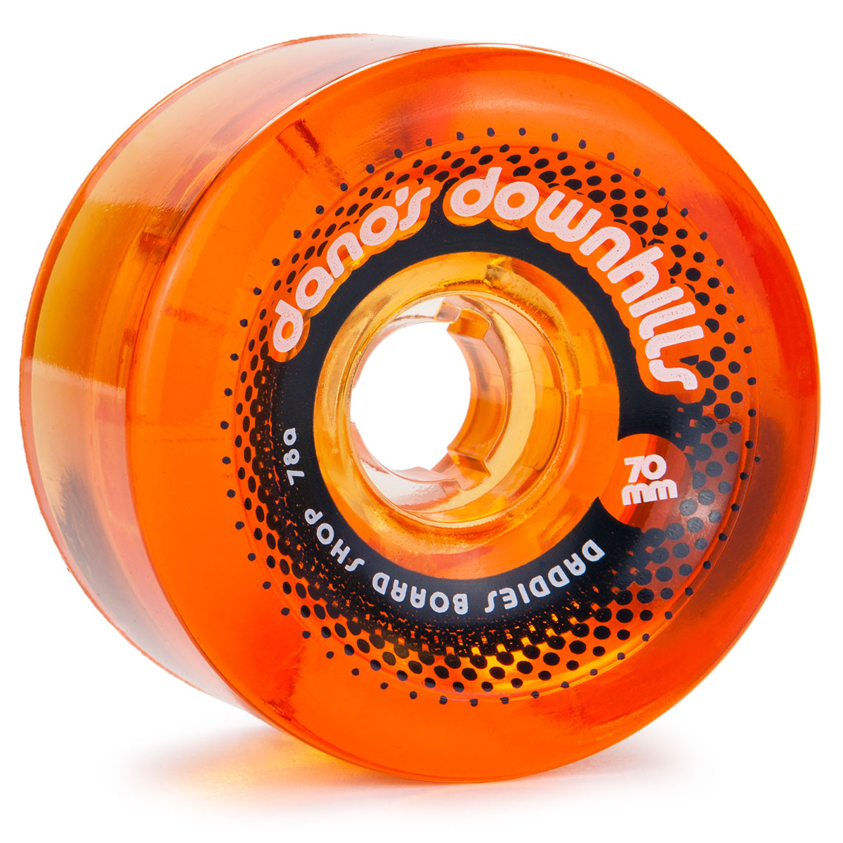 Dano's Downhills Longboard Wheels 70mm - 78a Amber image 1