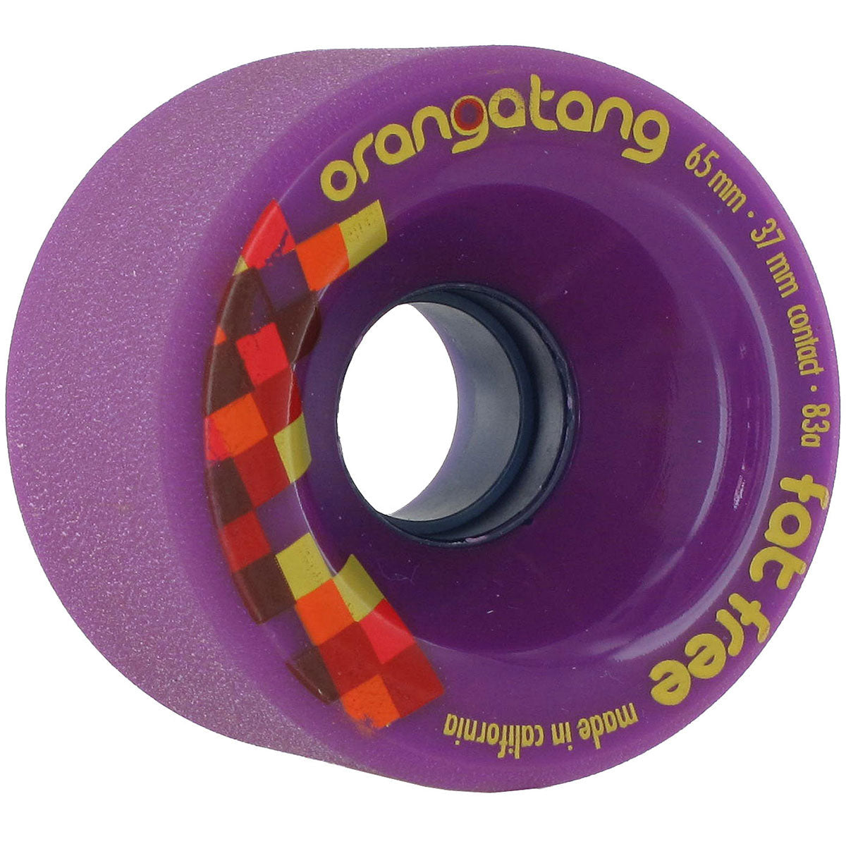 Orangatang Fat Free Freeride Longboard Wheels 65mm 83a Purple image 1