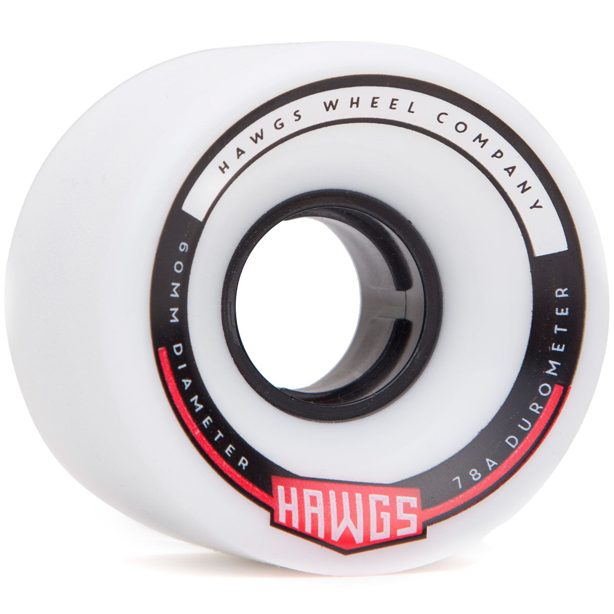 Hawgs Chubby 78a Stone Ground Longboard Wheels - White - 60mm image 1