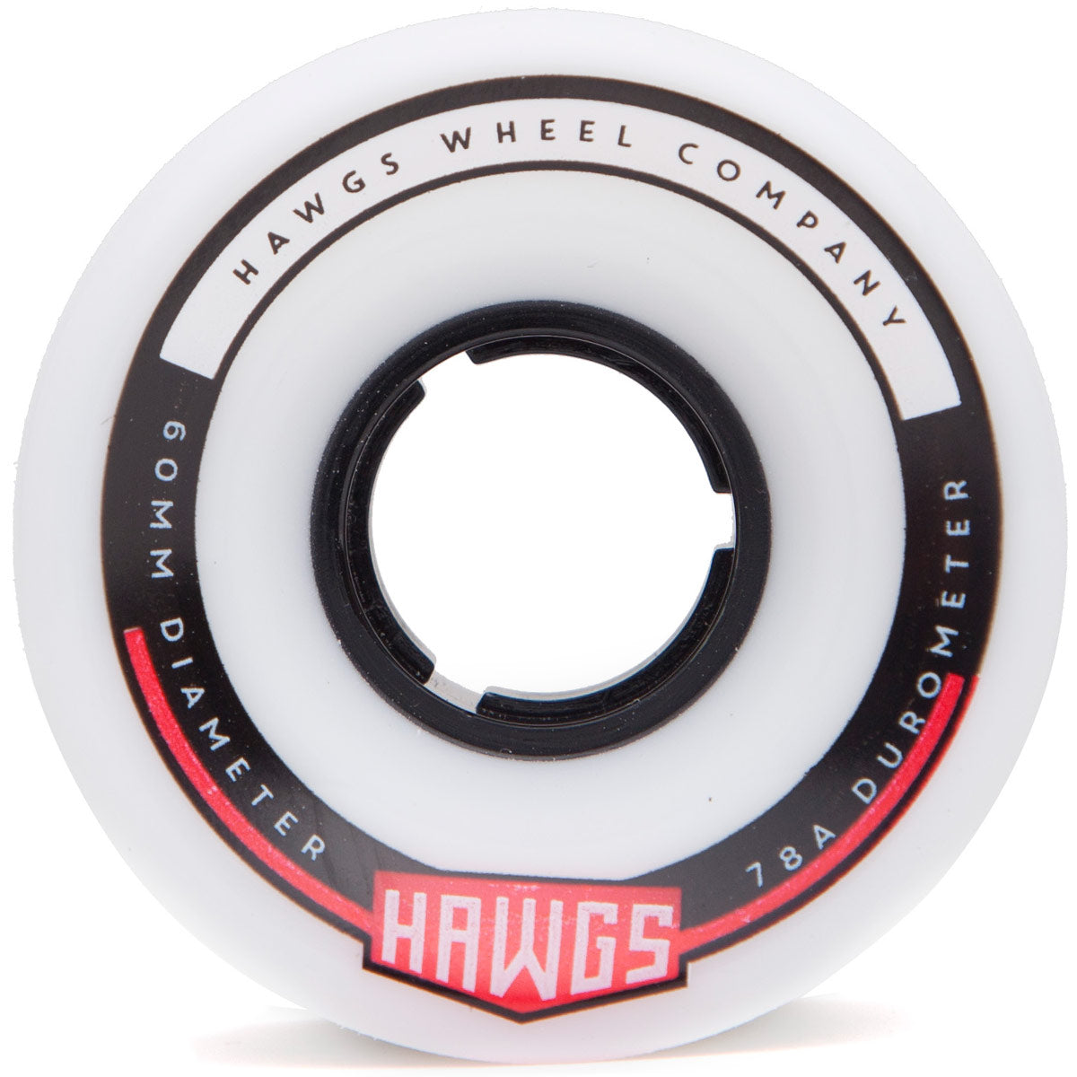Hawgs Chubby 78a Stone Ground Longboard Wheels - White - 60mm image 2