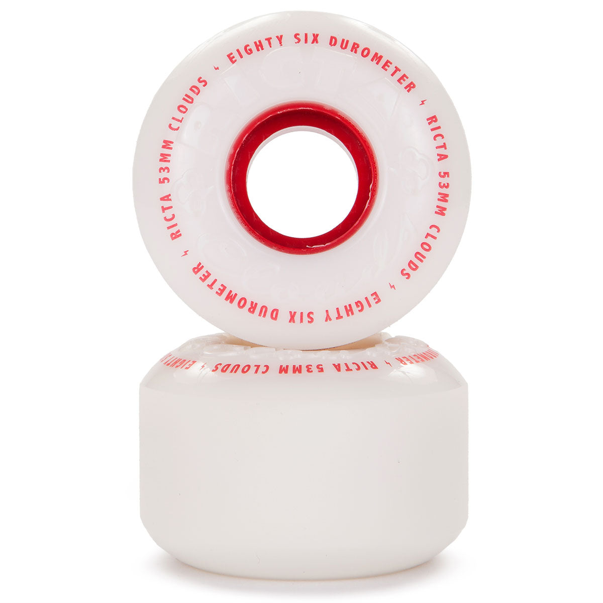 Ricta Clouds 86a Skateboard Wheels - Red - 53mm – Daddies
