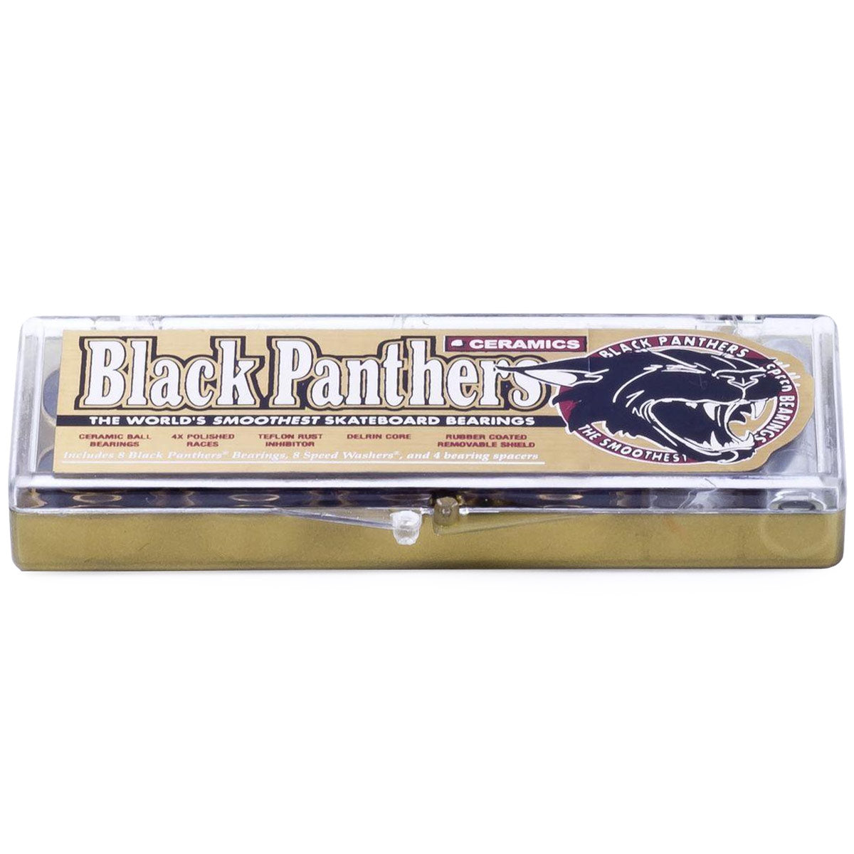 Shorty's Black Panther Ceramic Bearings - Gold image 2