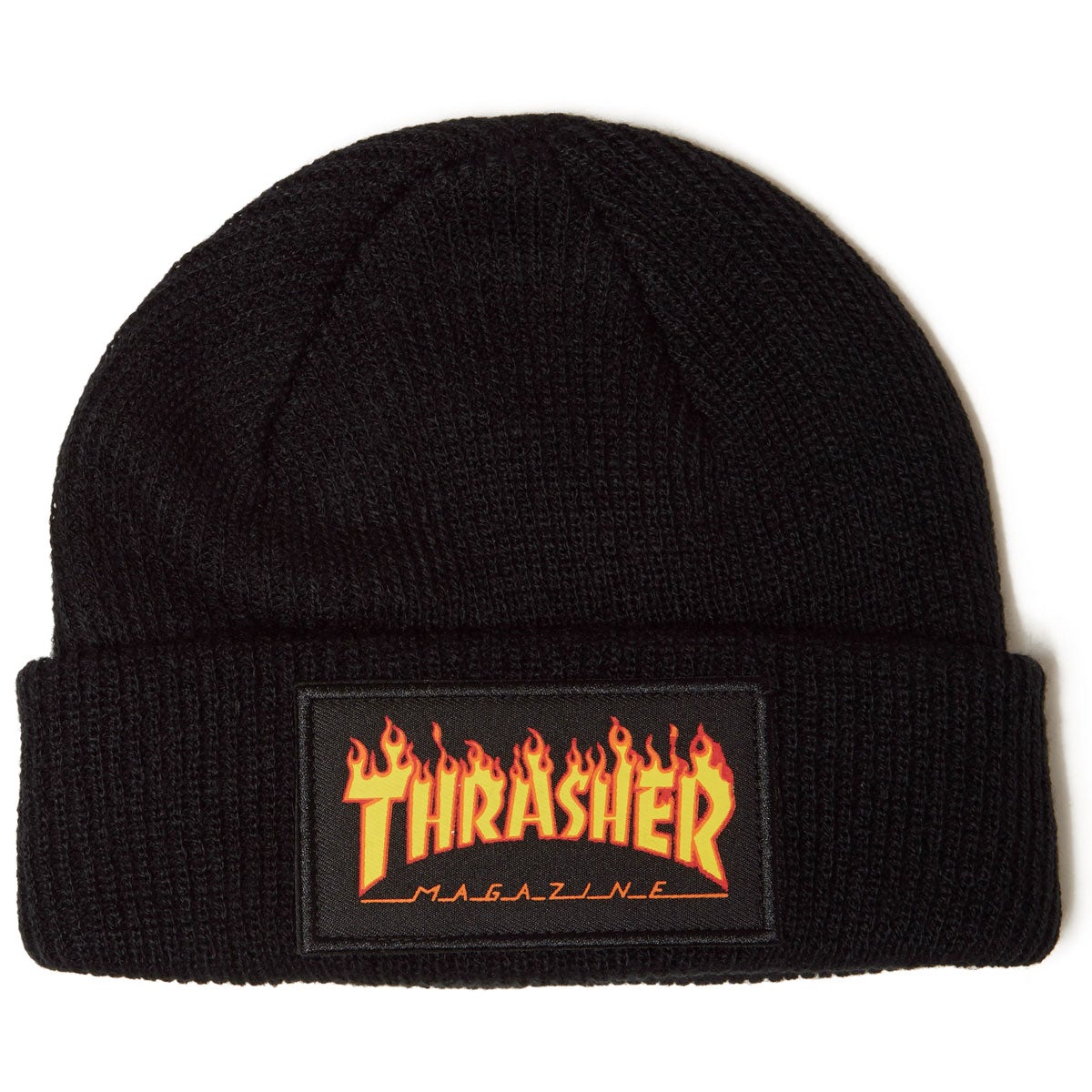 Thrasher Flame Logo Beanie - Black image 1