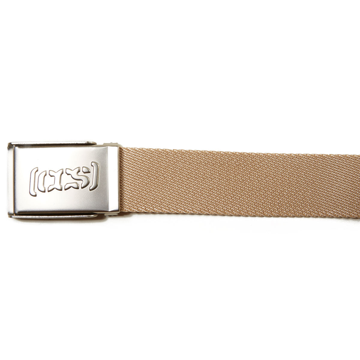 CCS Silver Logo Buckle Belt - Tan image 3