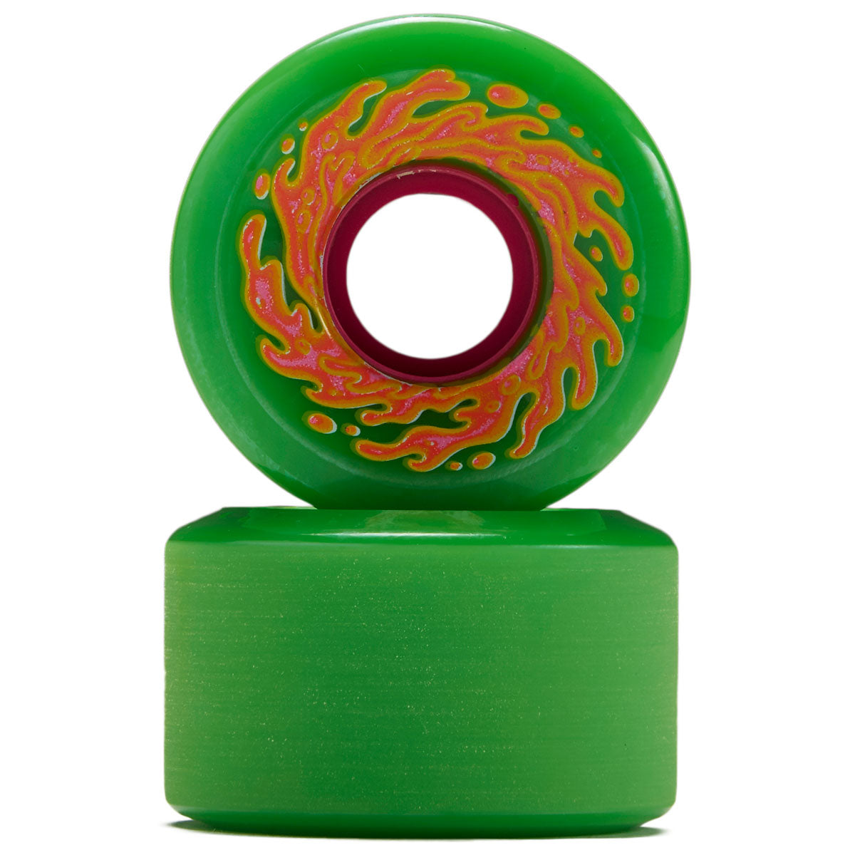 Slime Balls OG Slime 78a Skateboard Wheels - Green/Pink - 54.5mm image 2