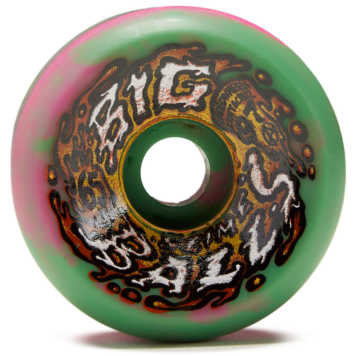 Slime Balls Big Balls 97a Skateboard Wheels - Pink/Green Swirl - 65mm