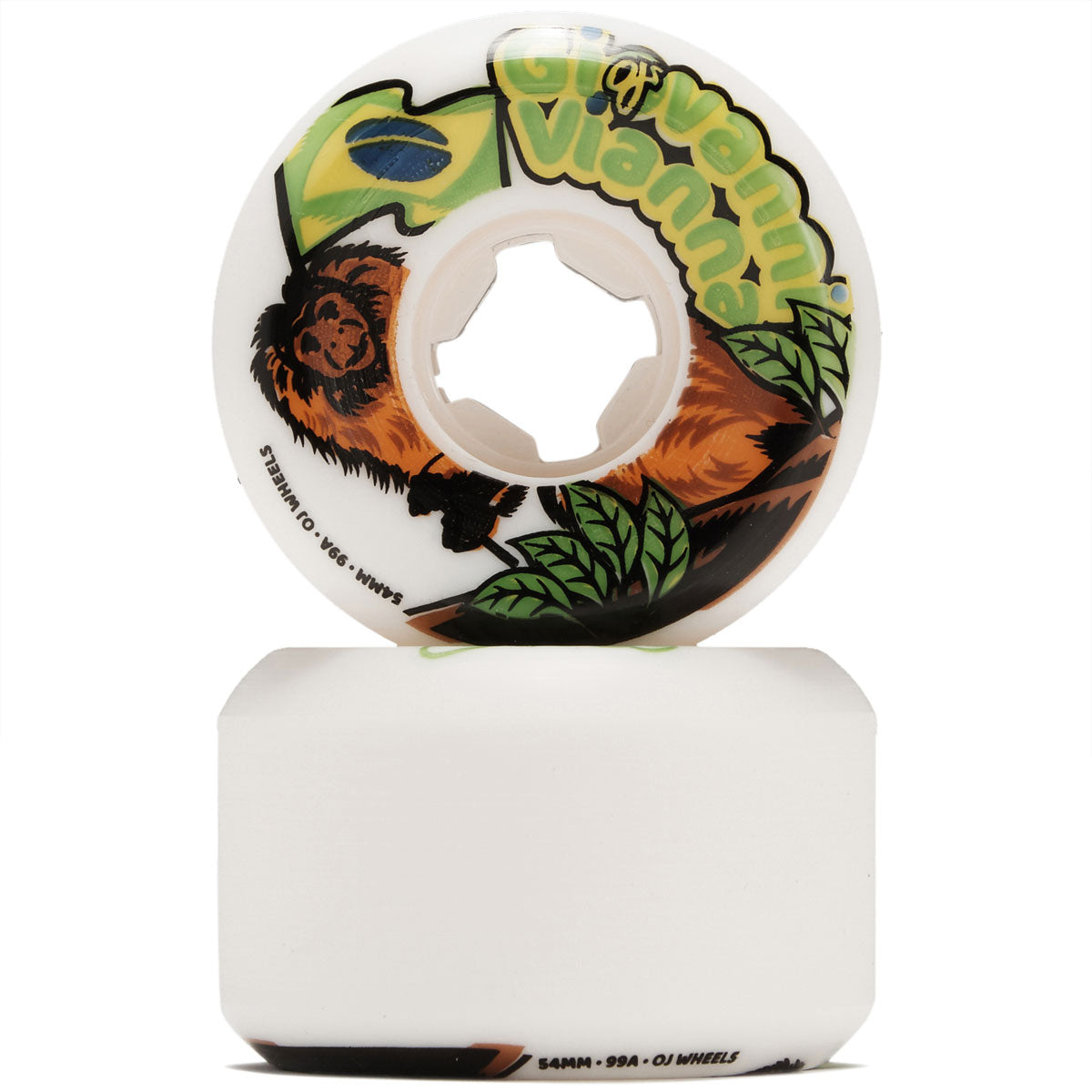 OJ Vianna TamTam Elite Hardline 99a Skateboard Wheels - 54mm image 2