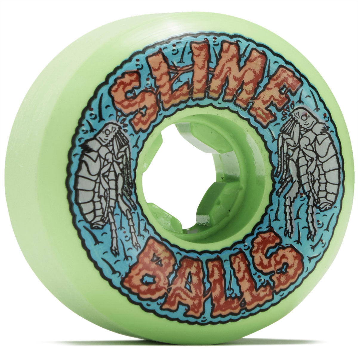 Slime Balls Flea Balls Speed Balls Skateboard Wheels - Green - 56mm image 1
