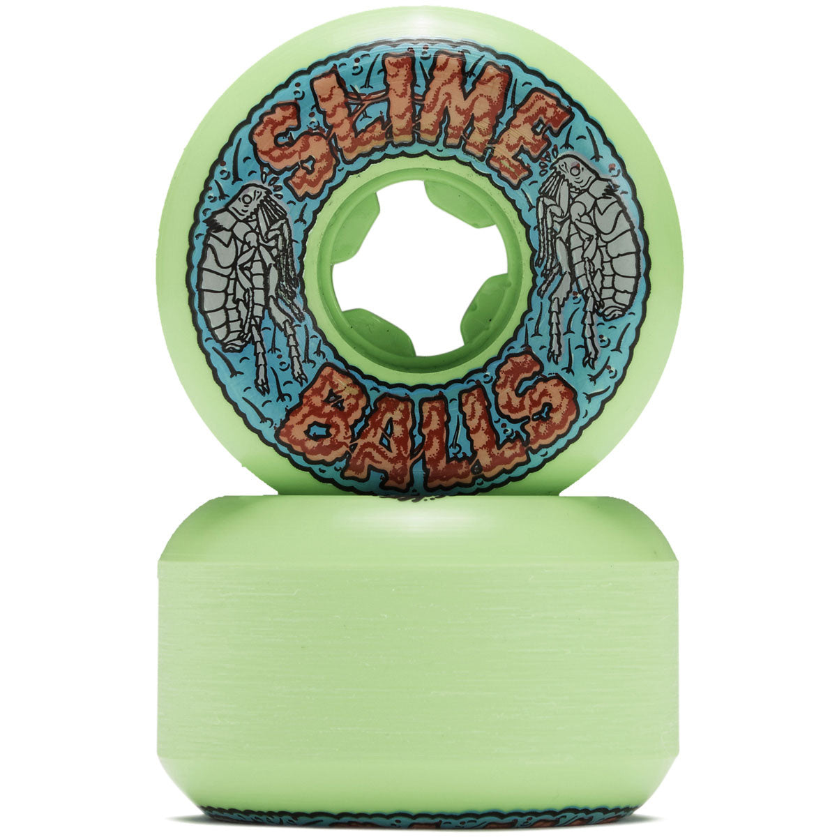 Slime Balls Flea Balls Speed Balls Skateboard Wheels - Green - 56mm image 2