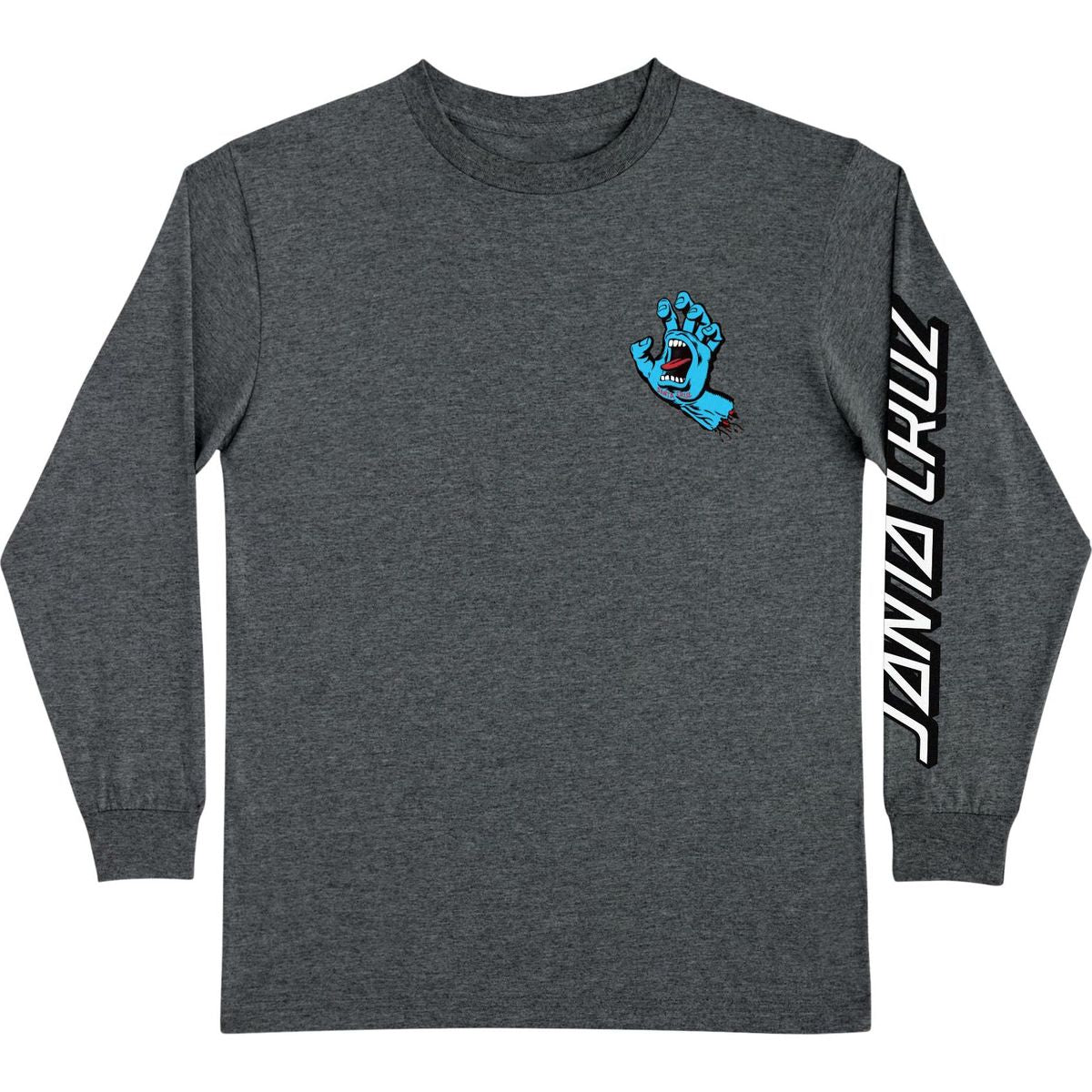 Santa Cruz Screaming Hand Long Sleeve T-Shirt - Dark Heather image 1