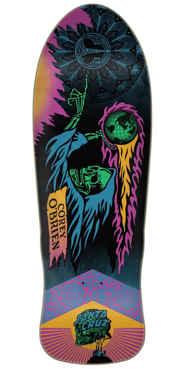 Santa Cruz OBrien Reaper by Shepard Fairey Reissue Skateboard Deck - 9.85