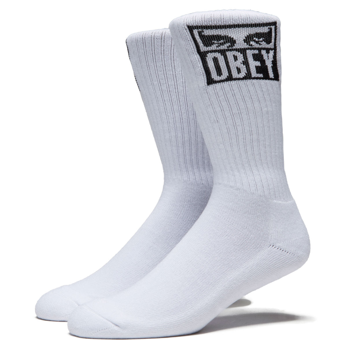 Obey Eyes Icon Socks - White image 1