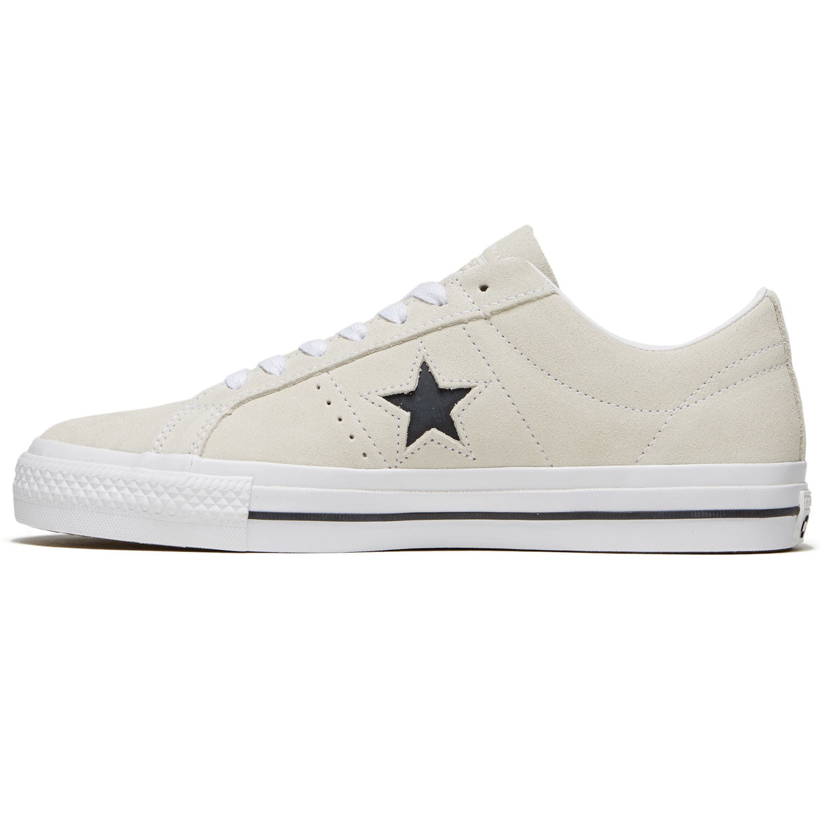 maskulinitet Mellemøsten smart Converse One Star Pro Suede Shoes - Egret/White/Black – Daddies Board Shop