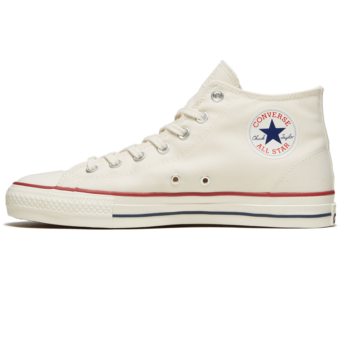 Converse CTAS Pro Mid Shoes - Egret/Red/Clematis Blue image 2