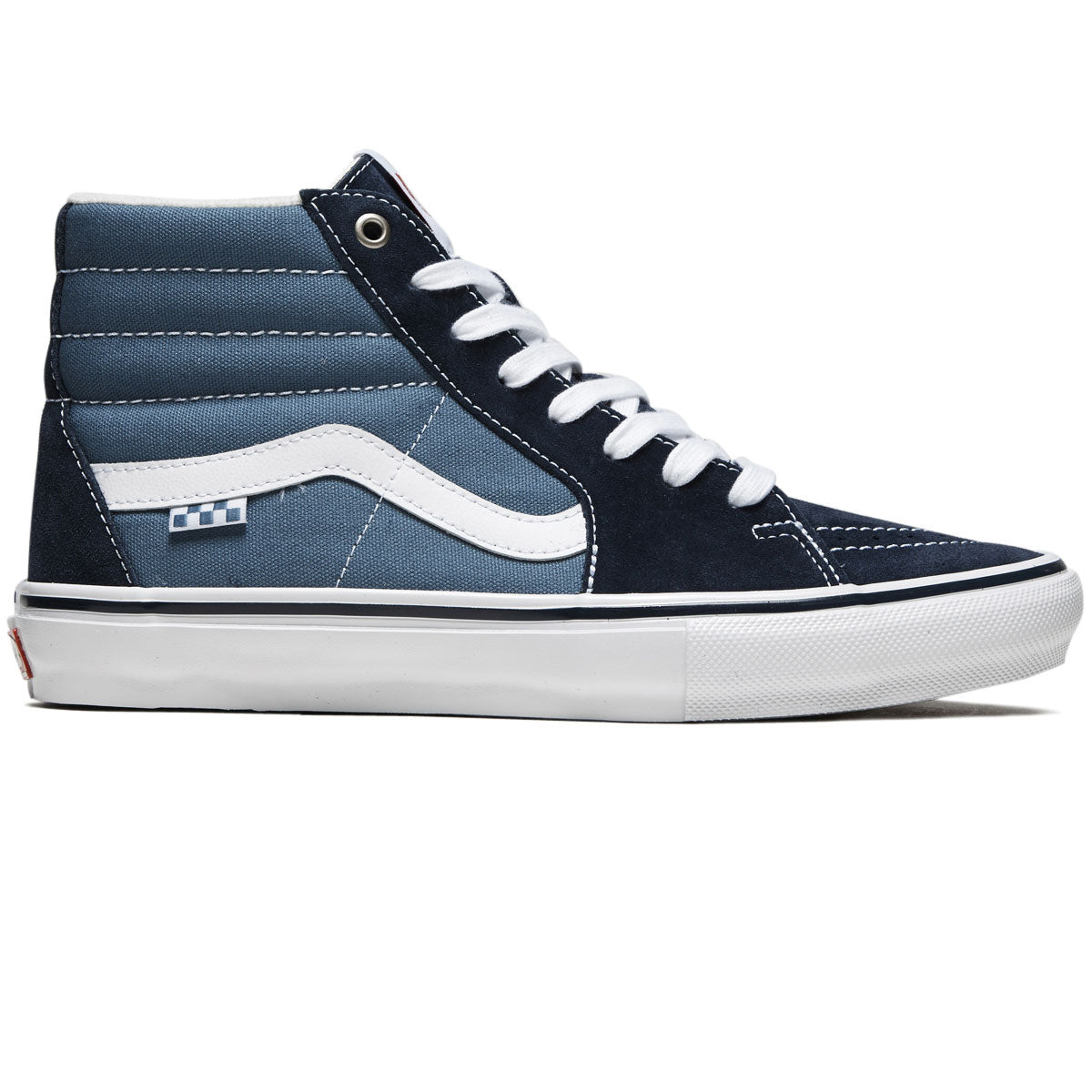 Vans Skate Sk8-Hi Shoes - Navy/White image 1