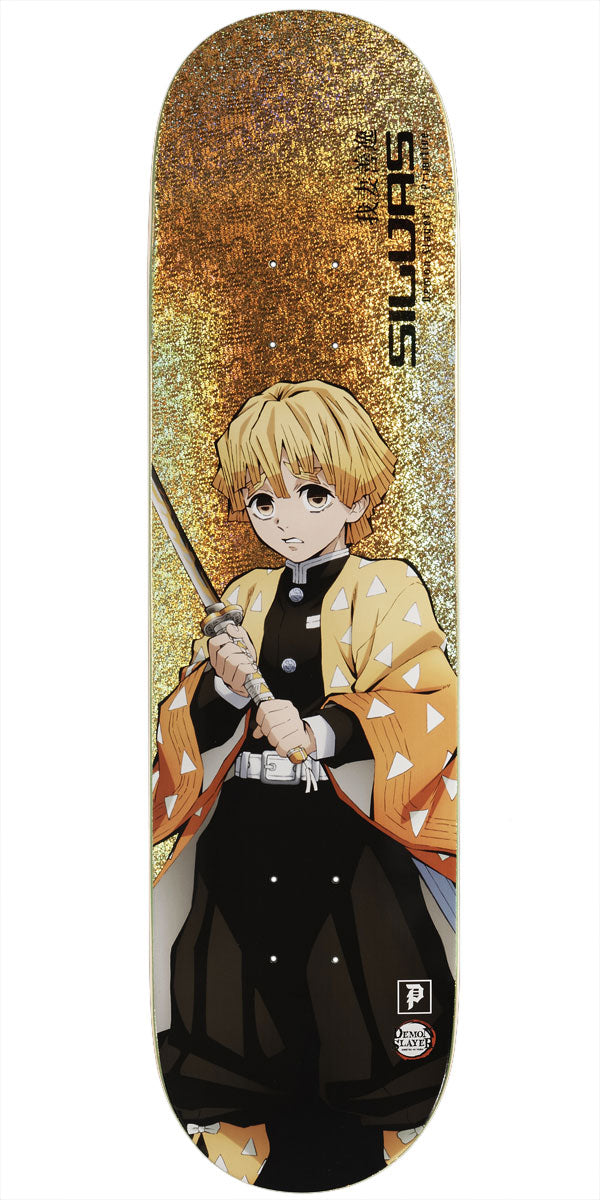 Primitive x Demon Slayer Silvas Zenitso Skateboard Deck - Gold - 8.125
