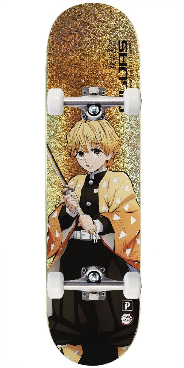 Primitive x Demon Slayer Silvas Zenitso Skateboard Complete - Gold - 8.125