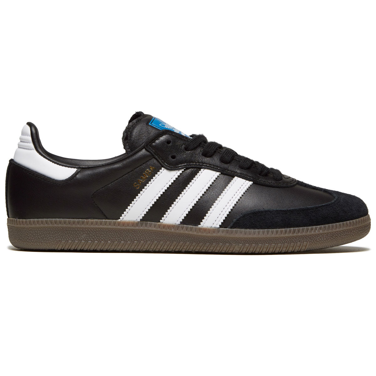 Adidas Samba ADV Shoes - Black/White/Gold Metallic image 1