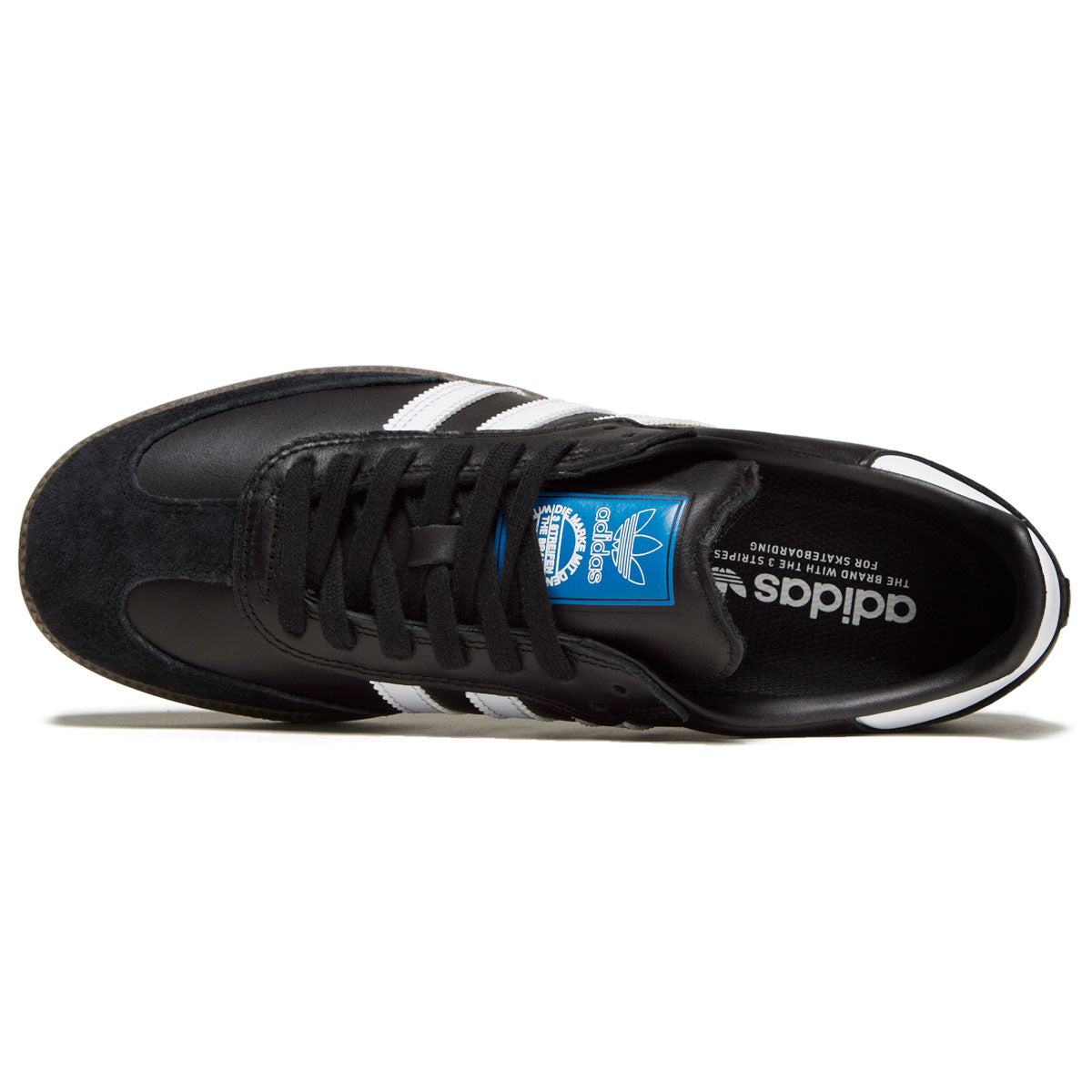 Adidas Samba ADV Shoes - Black/White/Gold Metallic image 3