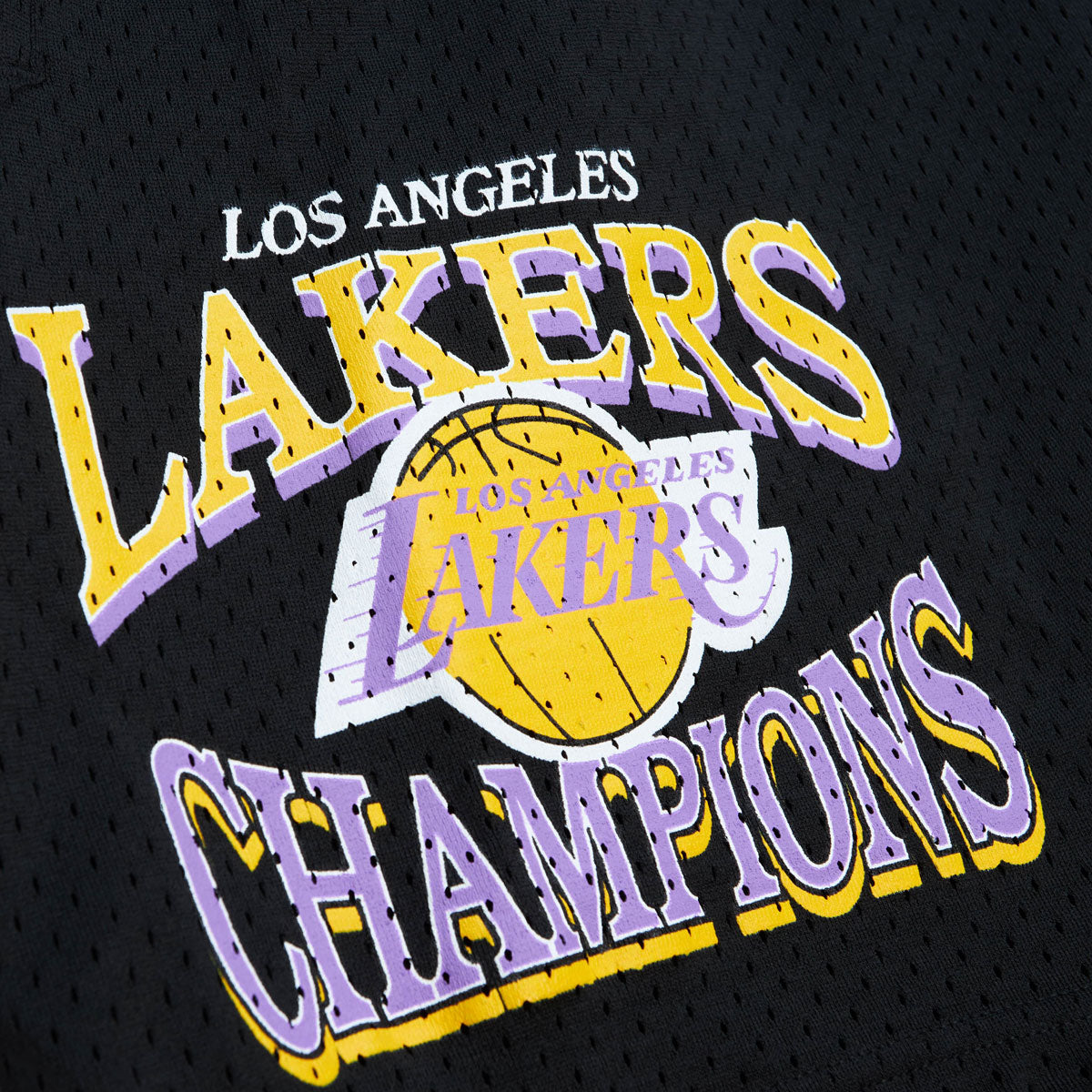 Mitchell & Ness Men's Los Angeles Lakers Champions T-Shirt in Black - Size Large