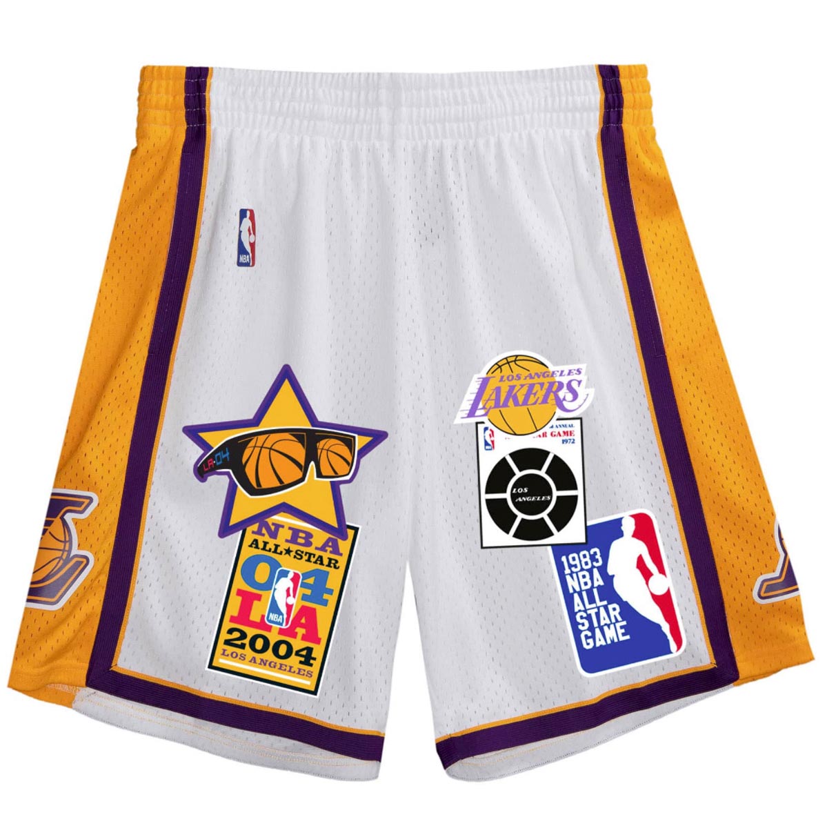 Mitchell & Ness Los Angeles Lakers Swingman Shorts White