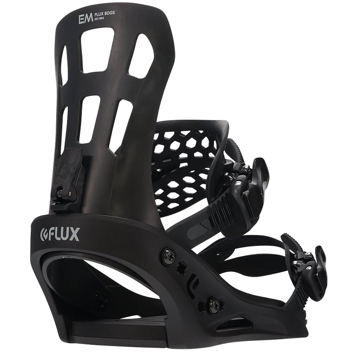 Flux EM 2022 Snowboard Bindings - Black image 1
