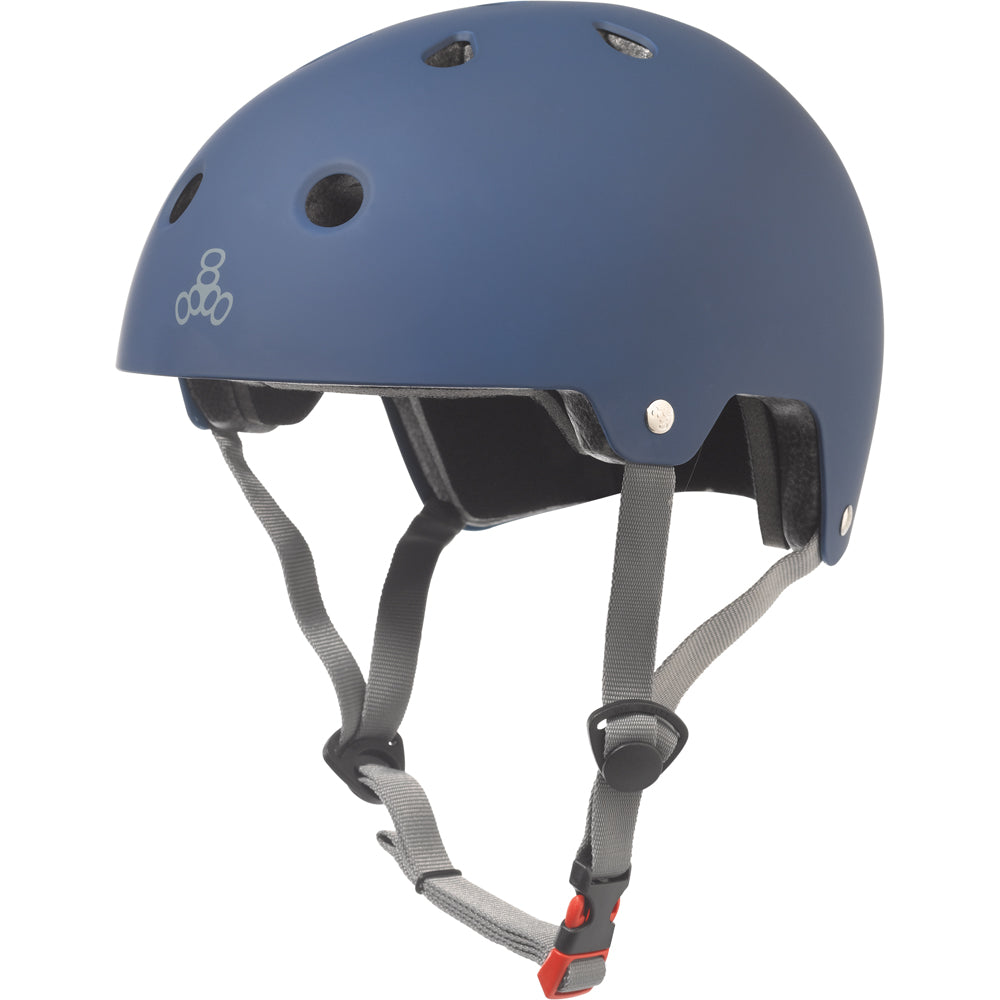 Triple Eight Dual Certified EPS Helmet - Blue Matte image 1