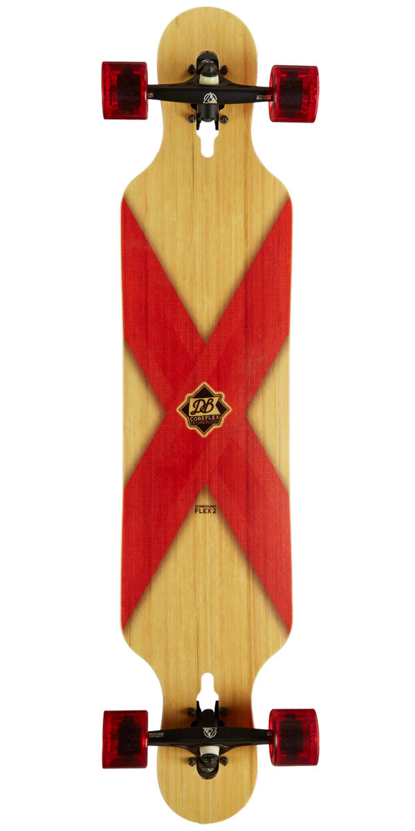 DB Coreflex Compound Flex 2 Pre-Built Longboard Complete - Red image 1