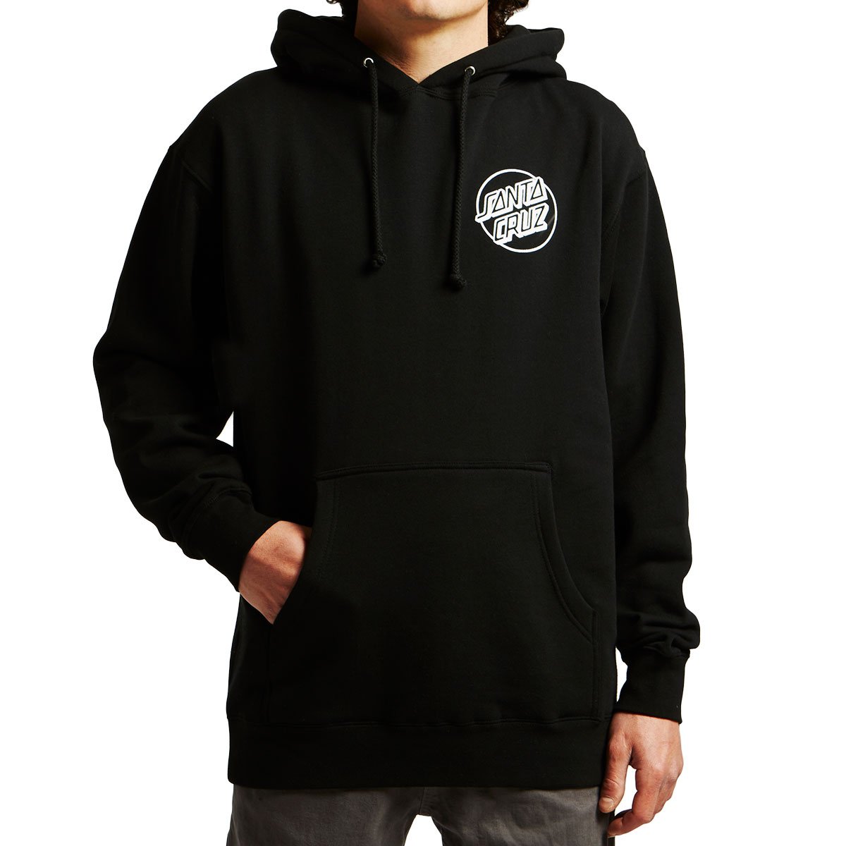 Santa Cruz Opus Dot Pullover Hoodie - Black/White image 1