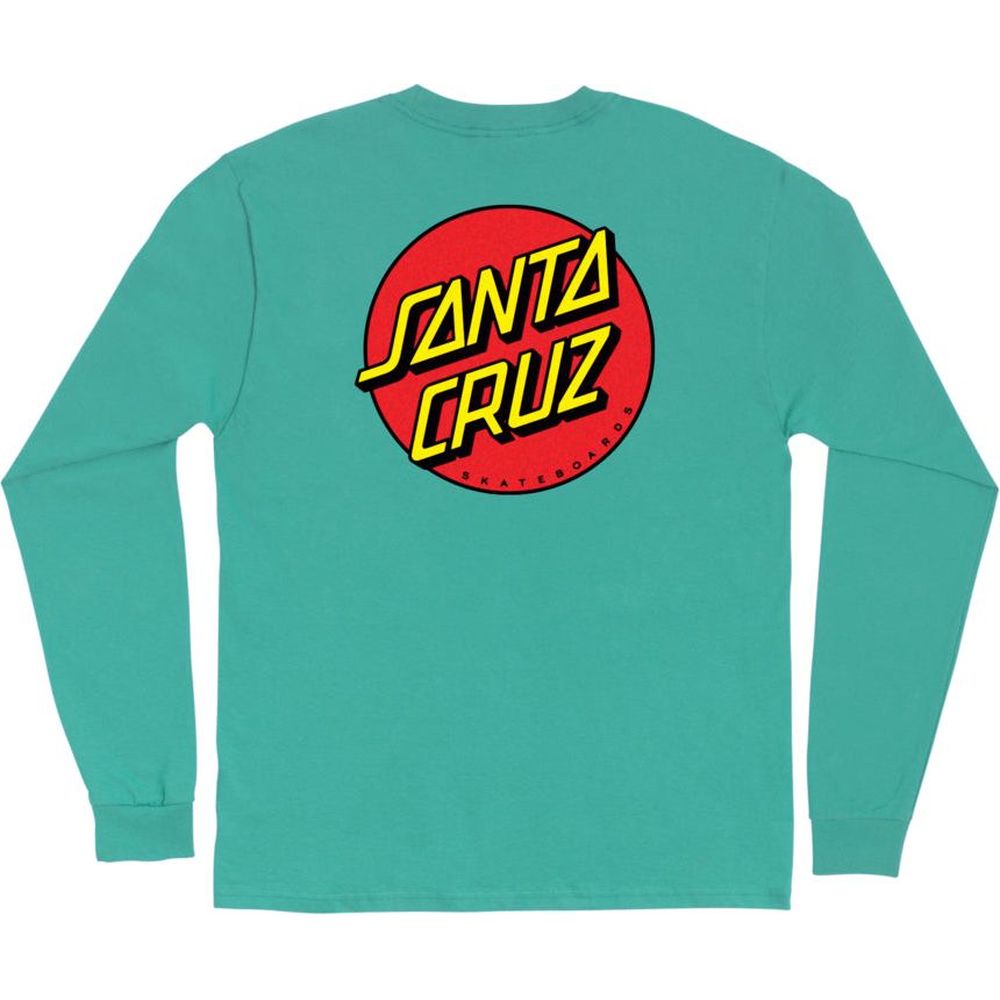 Santa Cruz Classic Dot Long Sleeve T-Shirt - Celadon image 2