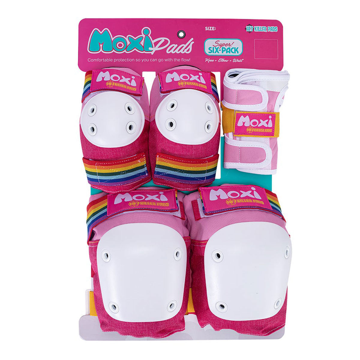 187 Six Pack of Adult Pads - Moxi Pink image 1