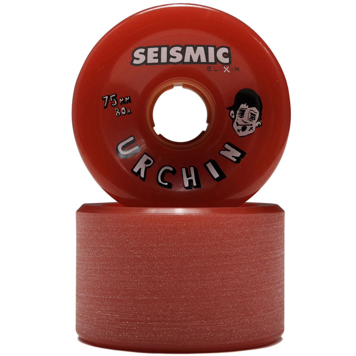 Seismic Urchin 80a Longboard Wheels - Red Elixir - 75mm image 2