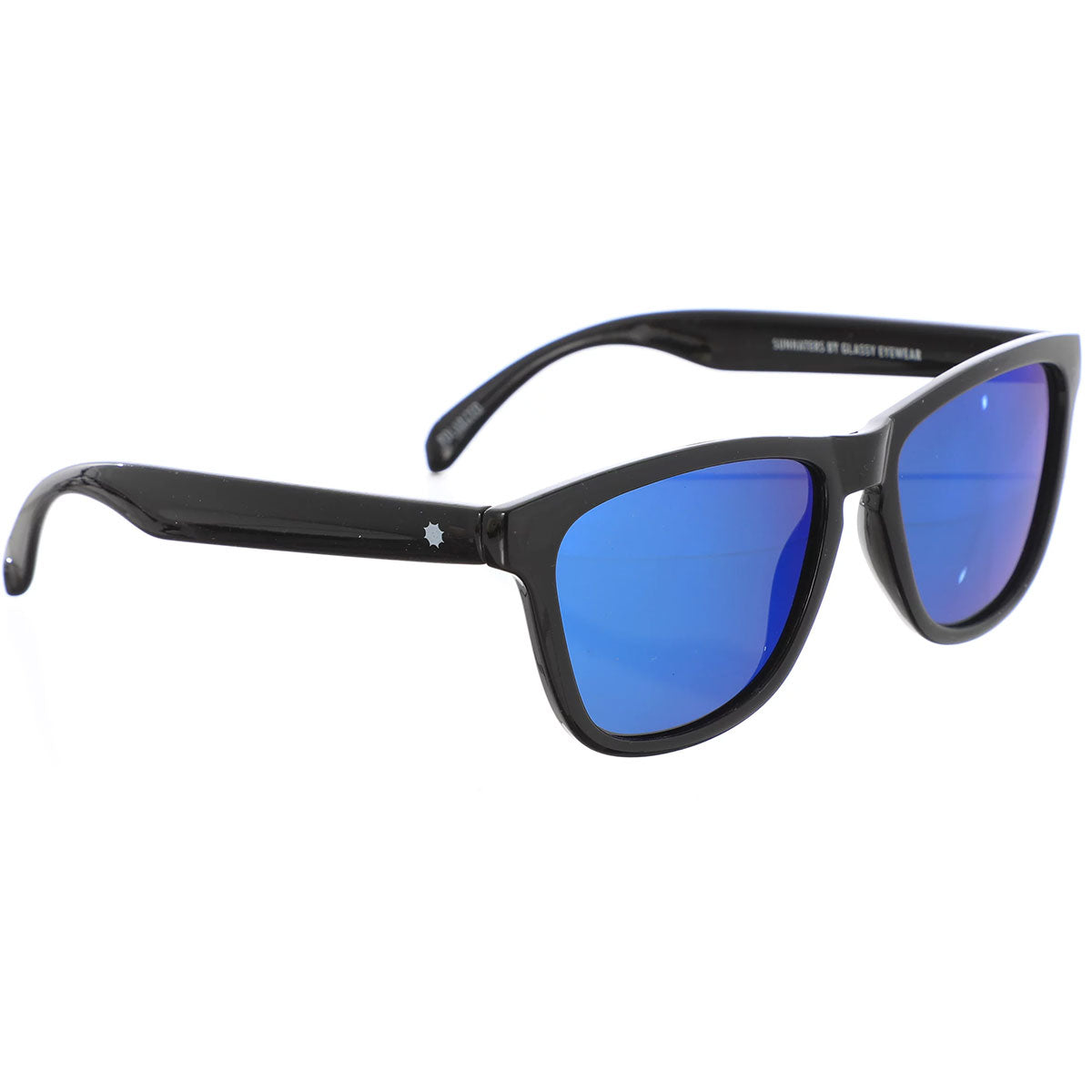 Glassy Deric Polarized Sunglasses - Black/Blue Mirror image 1