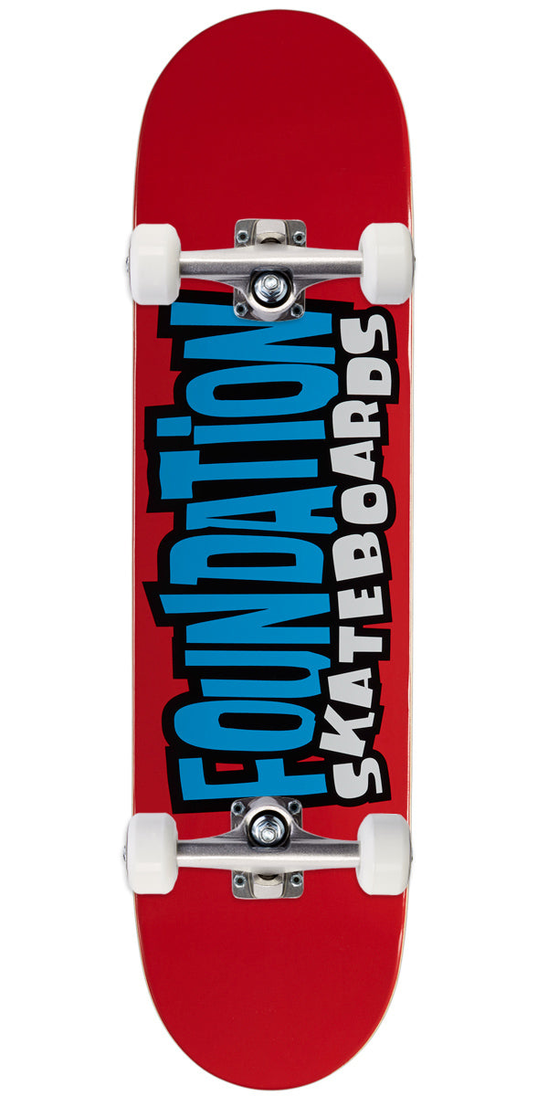 Foundation From The 90s Skateboard Complete - Red - 8.00