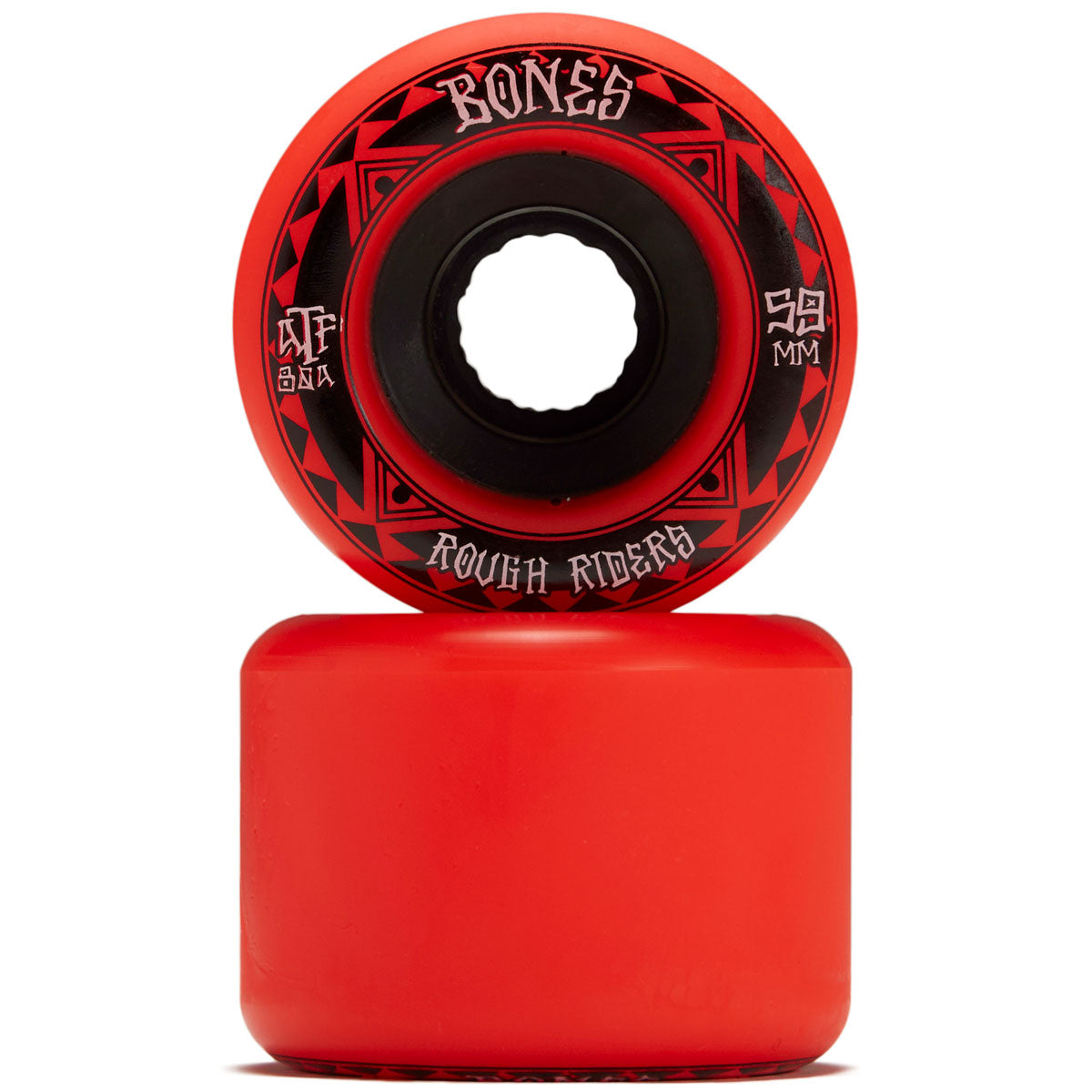Bones Rough Riders Runners Skateboard Wheels - Red - 59mm image 2