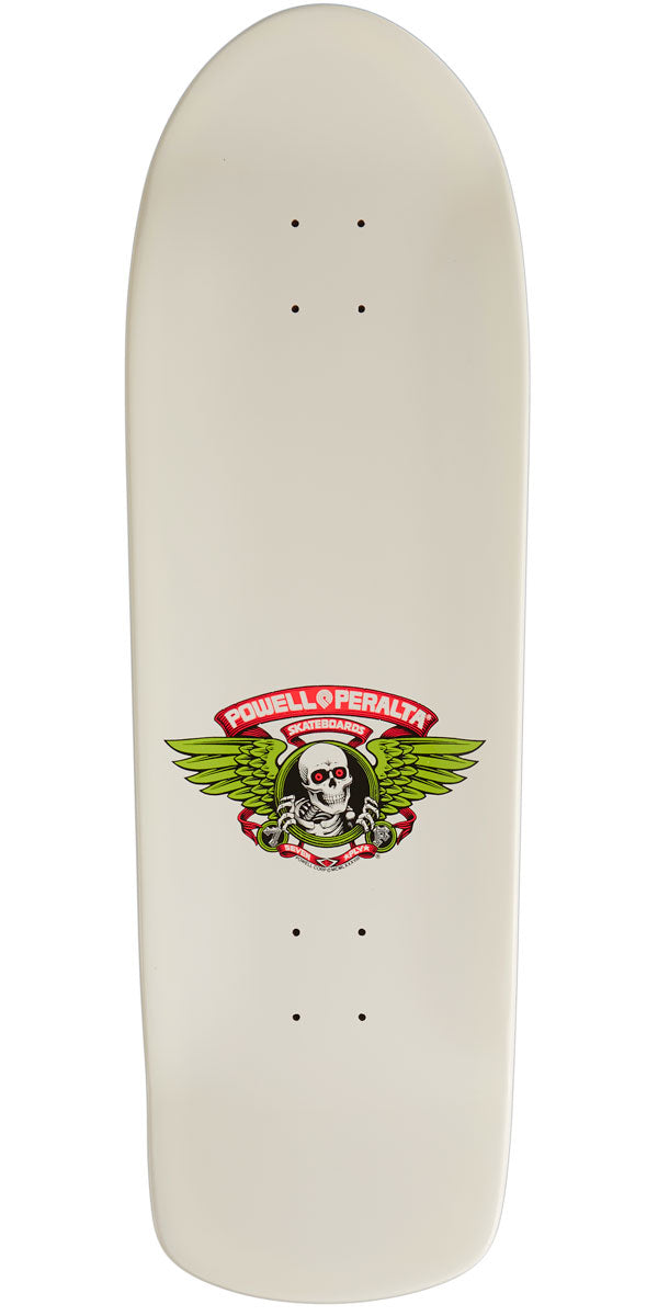 Powell Peralta Old School Ripper Shape 144 Skateboard Complete - White/Pink - 10.00