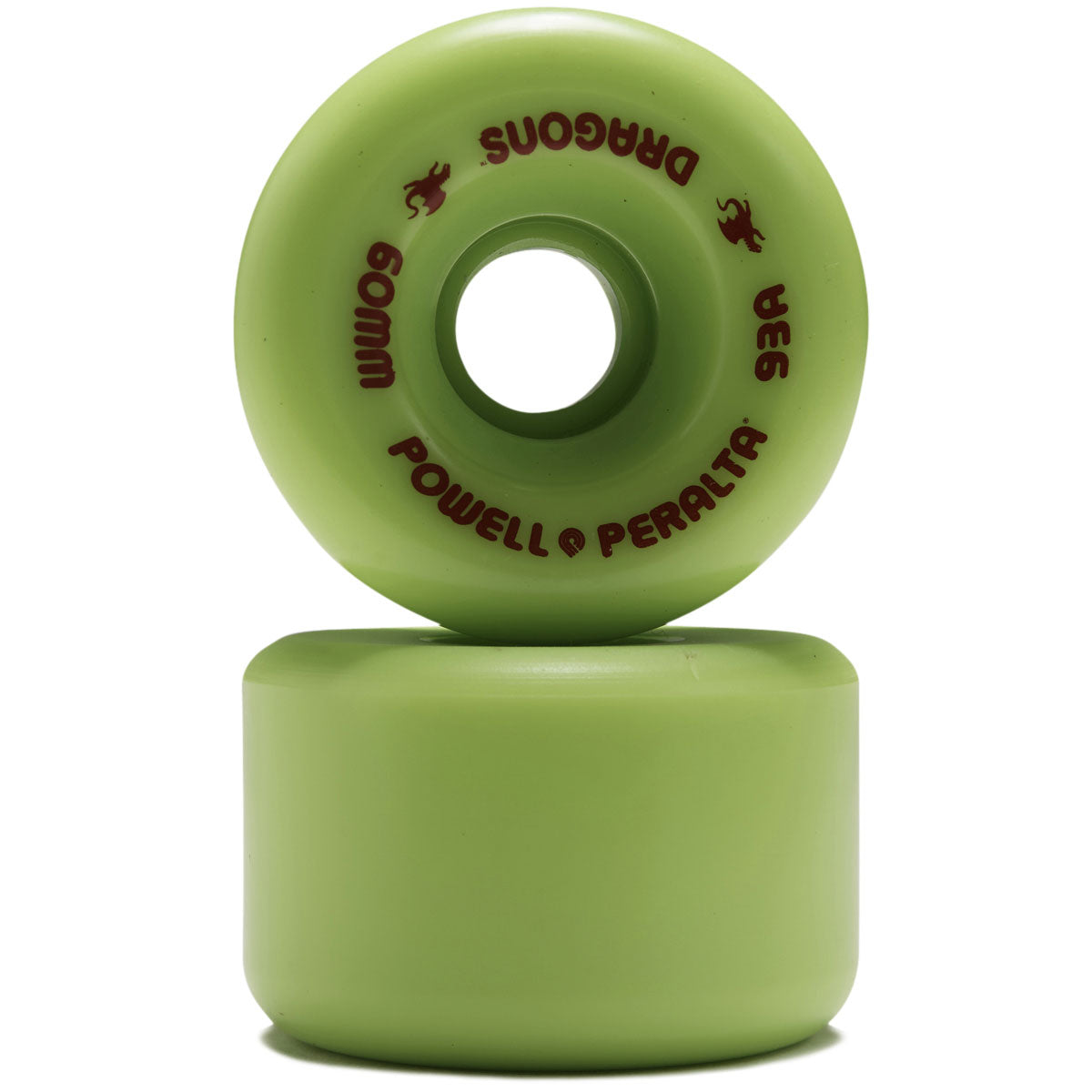 Powell-Peralta Dragon Formula 93A Skateboard Wheels - Green - 60mm image 2