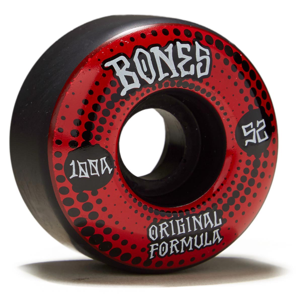 Bones 100s OG Formula Dots V4 Wide Skateboard Wheels - Black - 52mm image 1