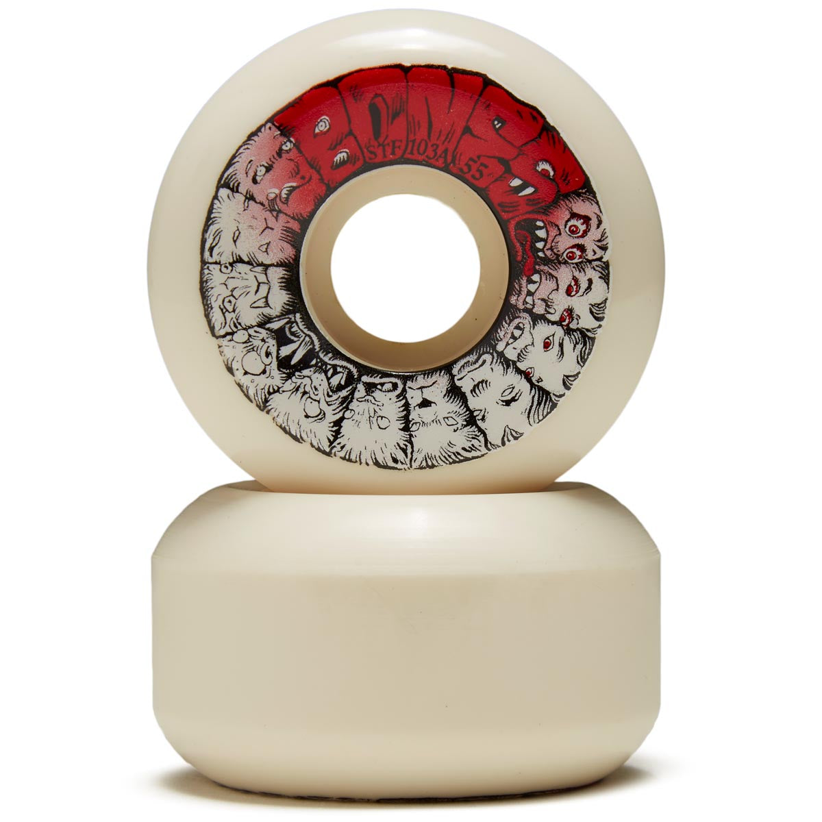 Bones Weird Wolf STF 103a V5 Sidecut Skateboard Wheels - 55mm image 2