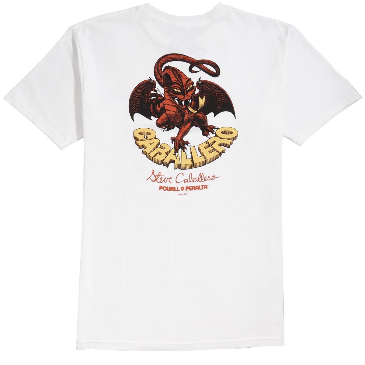 Powell-Peralta Cab Classic Dragon II T-Shirt - White image 1