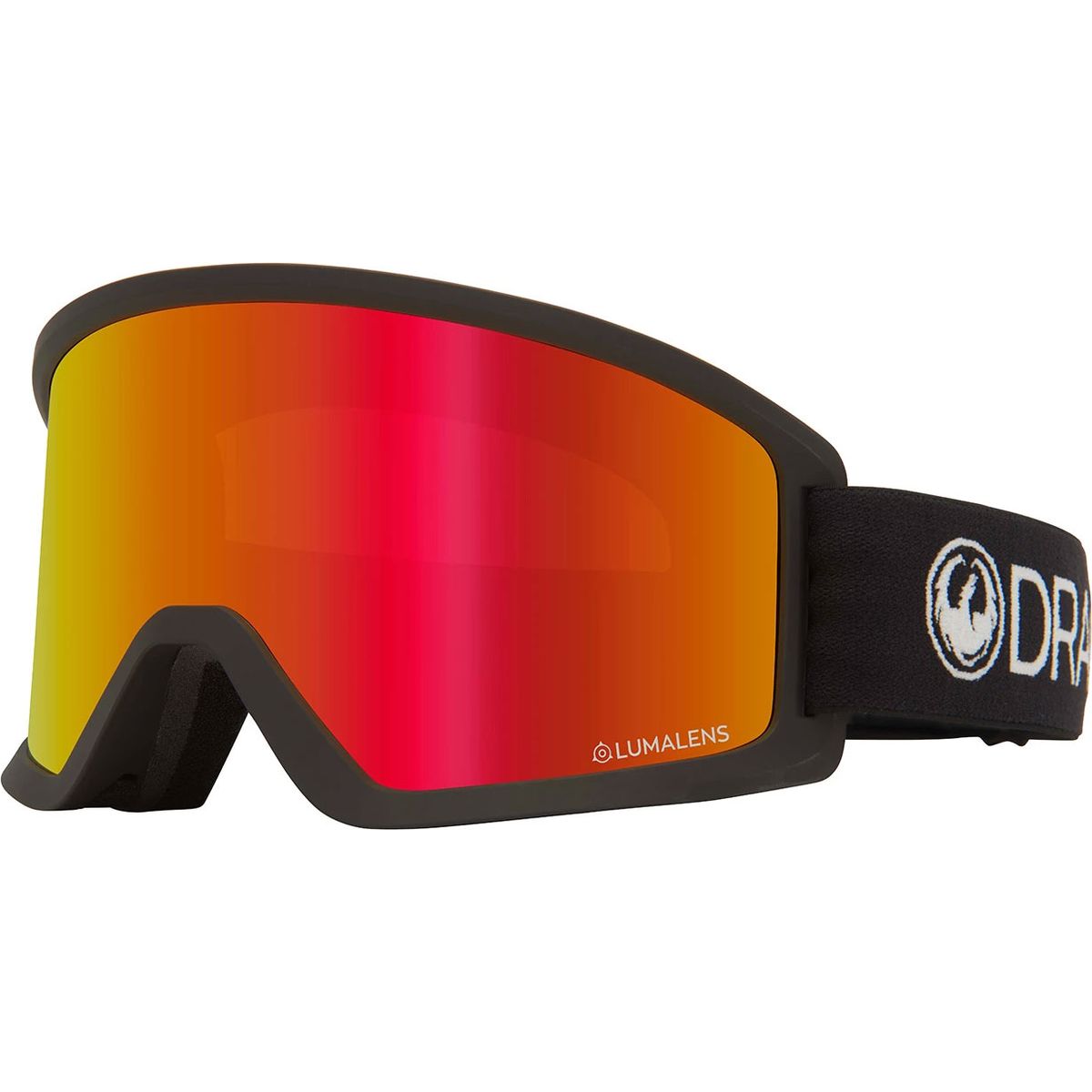 Dragon DX3 OTG Snowboard Goggles - Black/Lumalens Red Ion