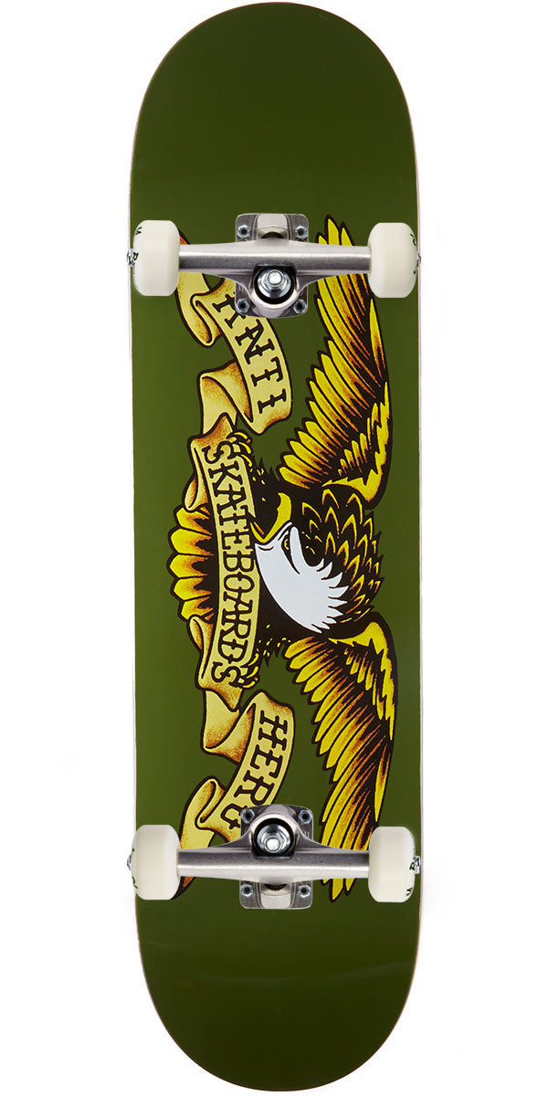 Anti-Hero Classic Eagle Skateboard Complete - Olive - 8.38