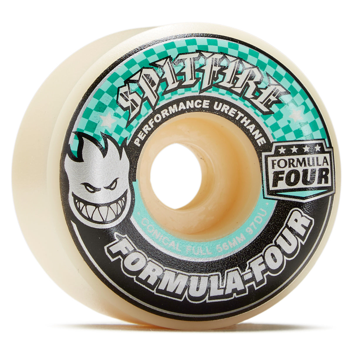 Spitfire F4 97 Conical Full Skateboard Wheels - Natural - 56mm image 1